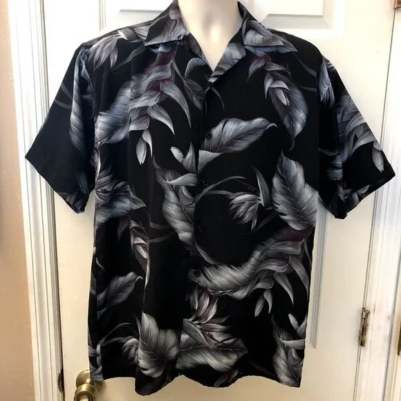 Vintage EMVO Men's Hawaiian Floral Casual Shirt - Picture 2 of 9